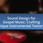 Sound Design for Gospel Music: Crafting Unique Instrumental Textures